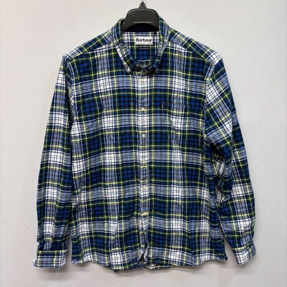 Barbour Men Long Sleeve Button Shirt Top US Size XL X-Large Tailored Fit D034 20 - Picture 1 of 16